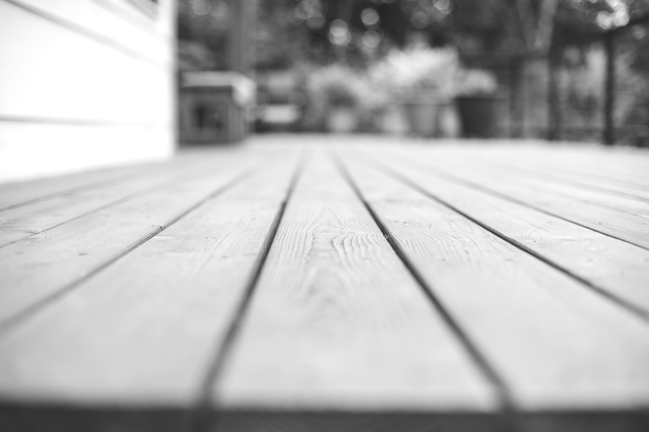 Outdoor Luxury Home Backyard Wooden Patio Deck