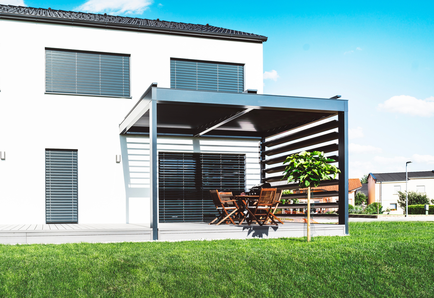 Sunlit pergola